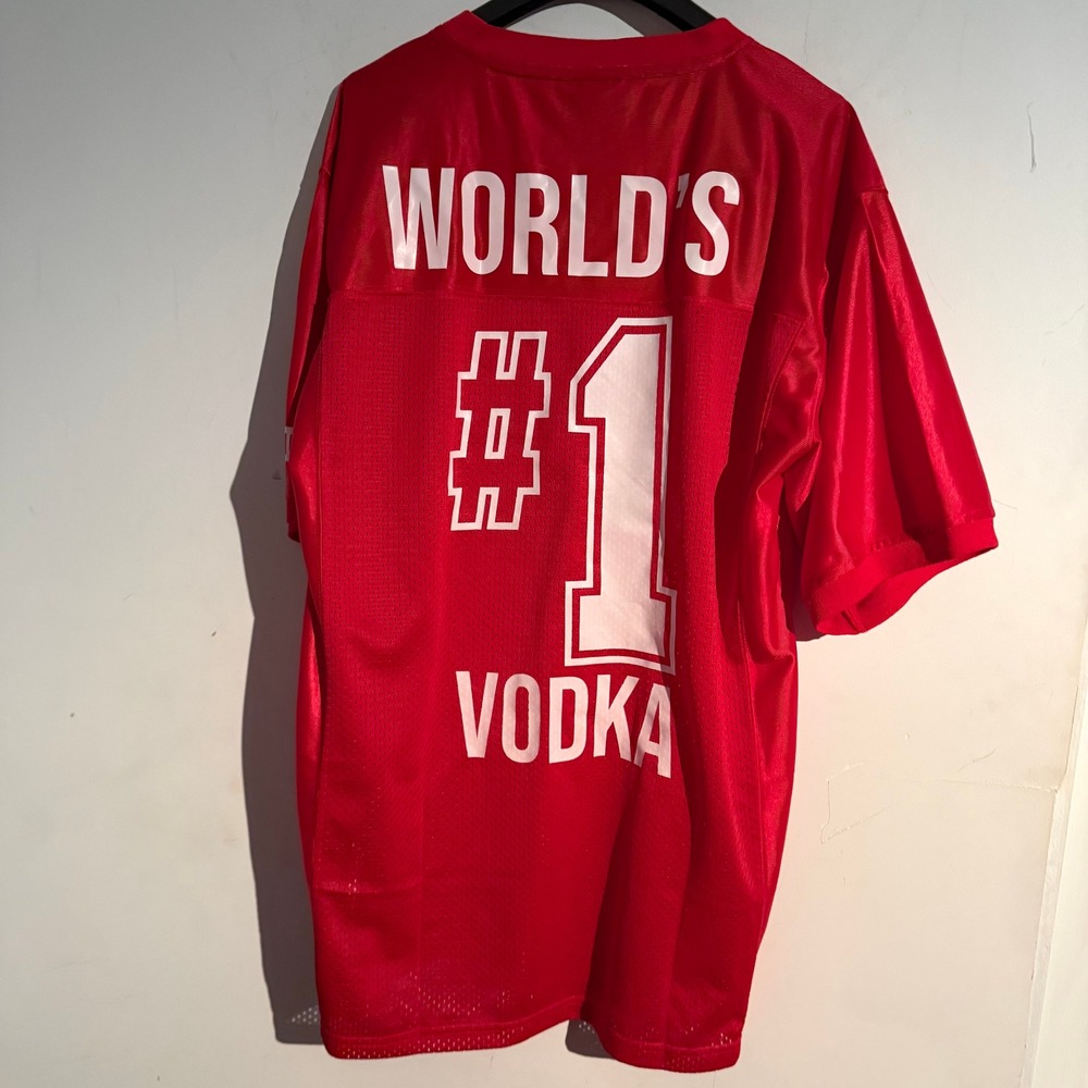 Smirnoff Jersey Size Mens Large Worlds #1 Vodka Football Jersey - Picture 5 of 5